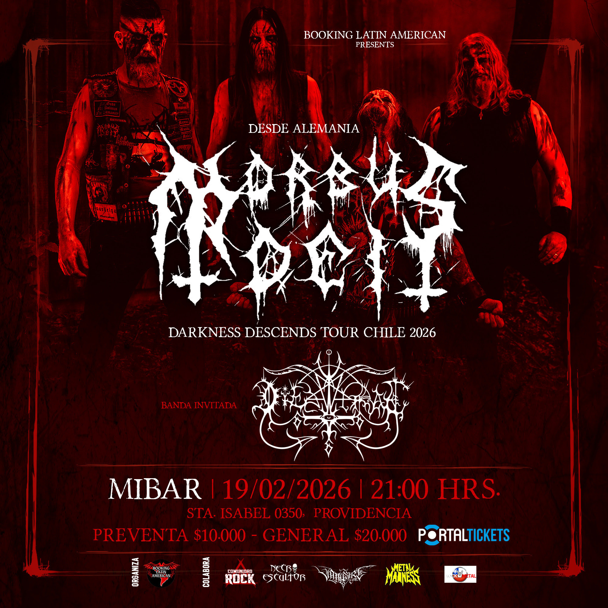 Morbus Dei llega a Chile con tres fechas